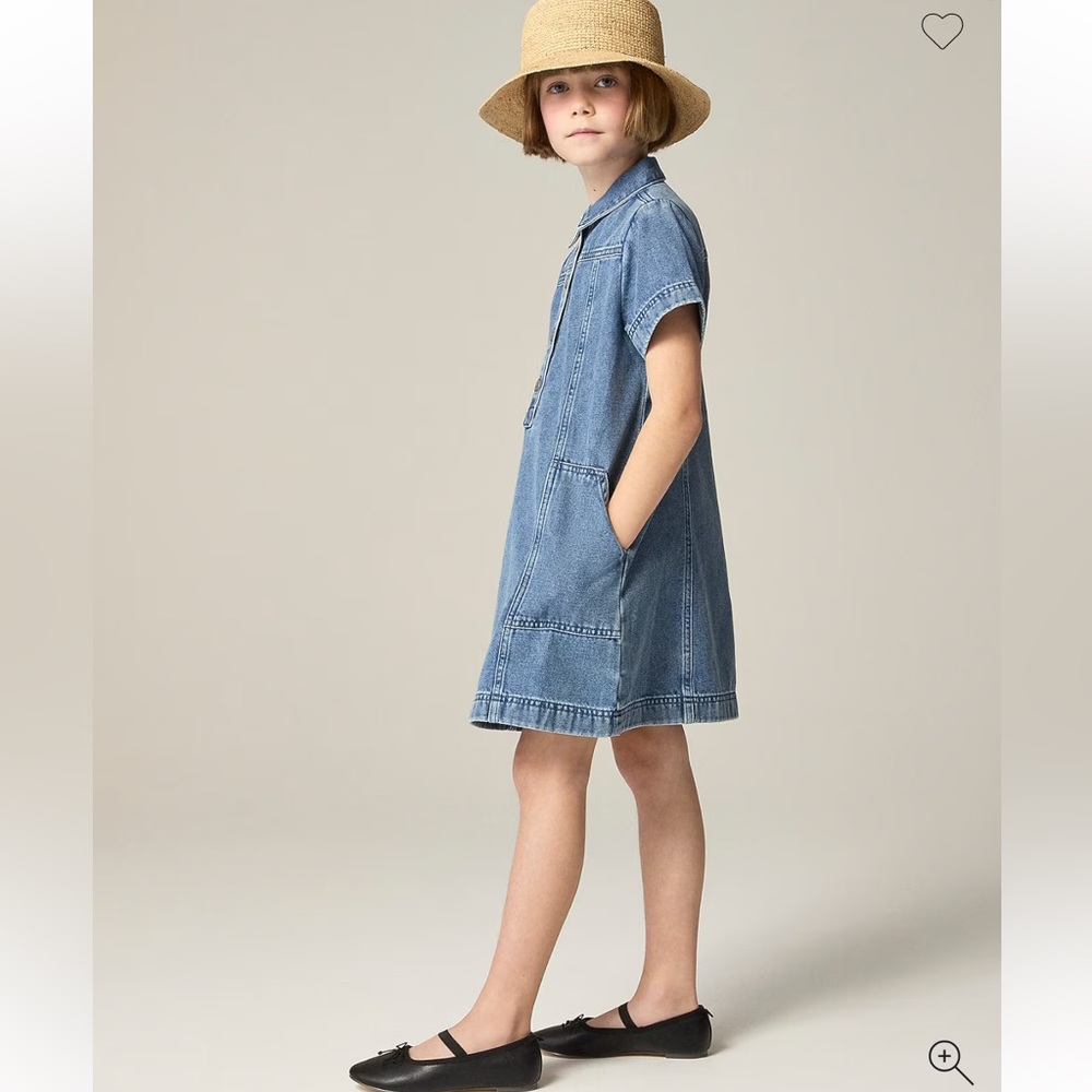 Crewcuts Light Blue Denim Shirt Dress